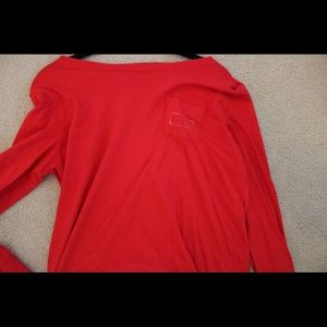 Red and Gold Vineyard Vine Unisex long Sleeve